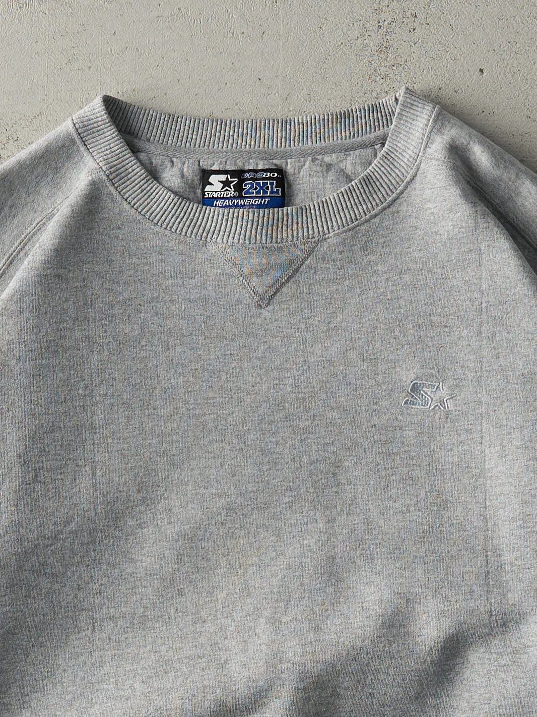 Vintage 90s Grey Embroidered Starter Boxy Crewneck (XL) sold by Rebalance Vintage product image thumbnail 2