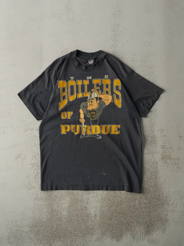 Vintage 80s Black Purdue Boilers Single Stitch Tee (M/L) sold by Rebalance Vintage