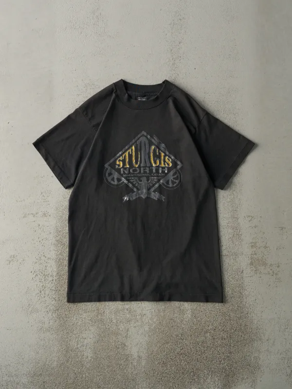 Vintage 94' Black Sturgis North Bike Rally Single Stitch Tee (S/M) sold by Rebalance Vintage