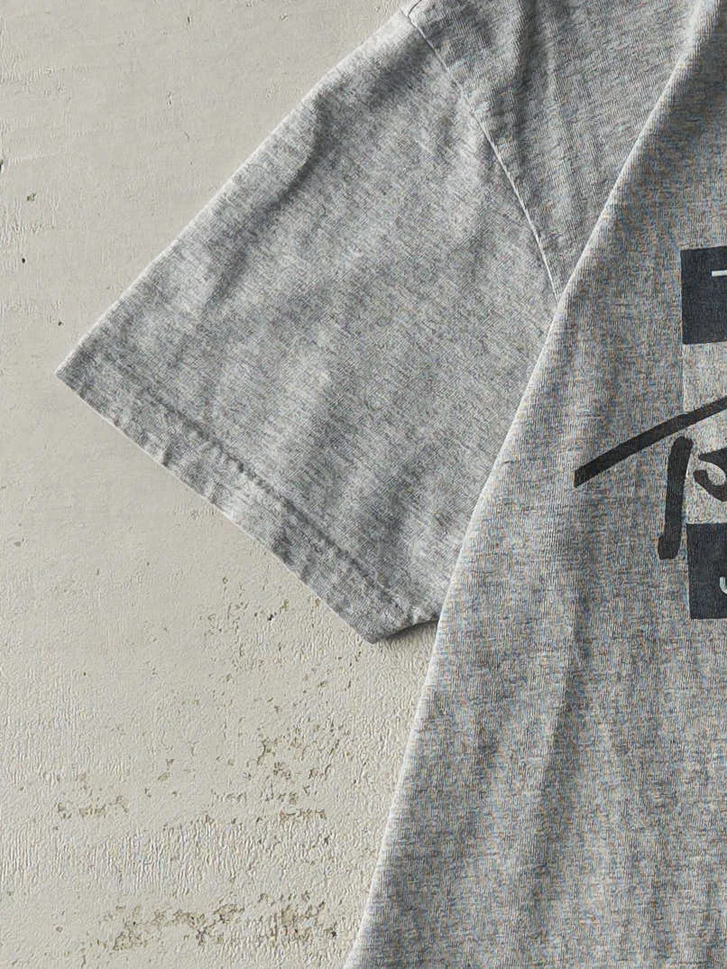 Vintage 90s Grey Tommy Jeans Logo Tee (M) sold by Rebalance Vintage product image thumbnail 3