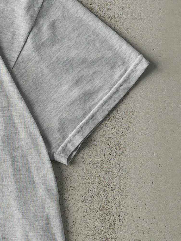 Vintage Y2K Heather Grey Loyola Track Russell Athletic Tee (M/L) sold by Rebalance Vintage product image thumbnail 3