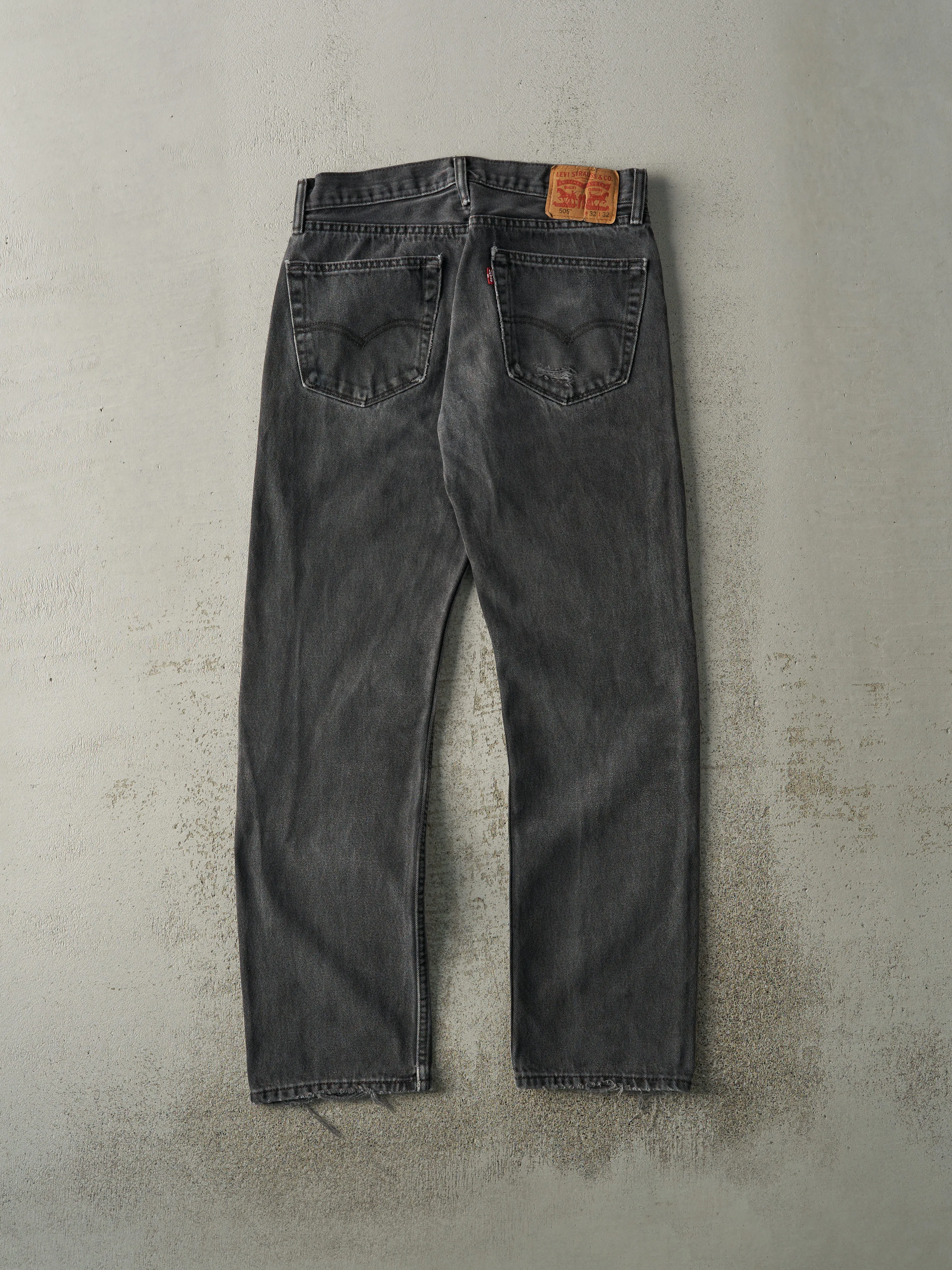 Vintage Y2K Faded Black Levi's 505 Denim Pants (31.5x30.5) sold by Rebalance Vintage product image thumbnail 3