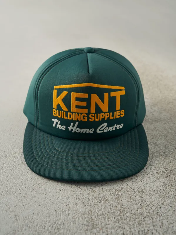 Vintage 80s Green Kent Building Supplies Foam Snapback sold by Rebalance Vintage