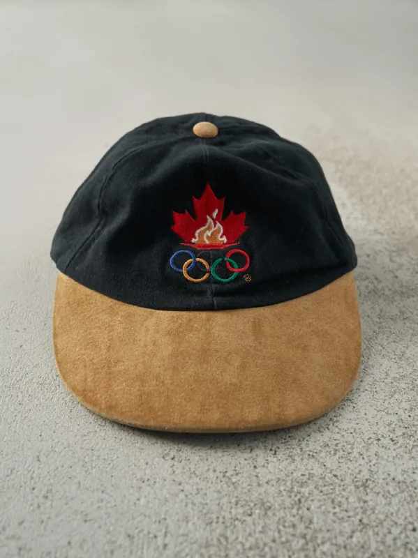 Vintage 96' Black Atlanta Olympics Leather Strap Back sold by Rebalance Vintage