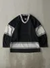 Vintage 90s Black, Grey & White Blank Hockey Jersey (S/M) sold by Rebalance Vintage