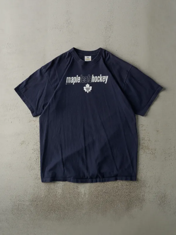Vintage Y2K Navy Blue Toronto Maple Leafs Tee (L/XL) sold by Rebalance Vintage