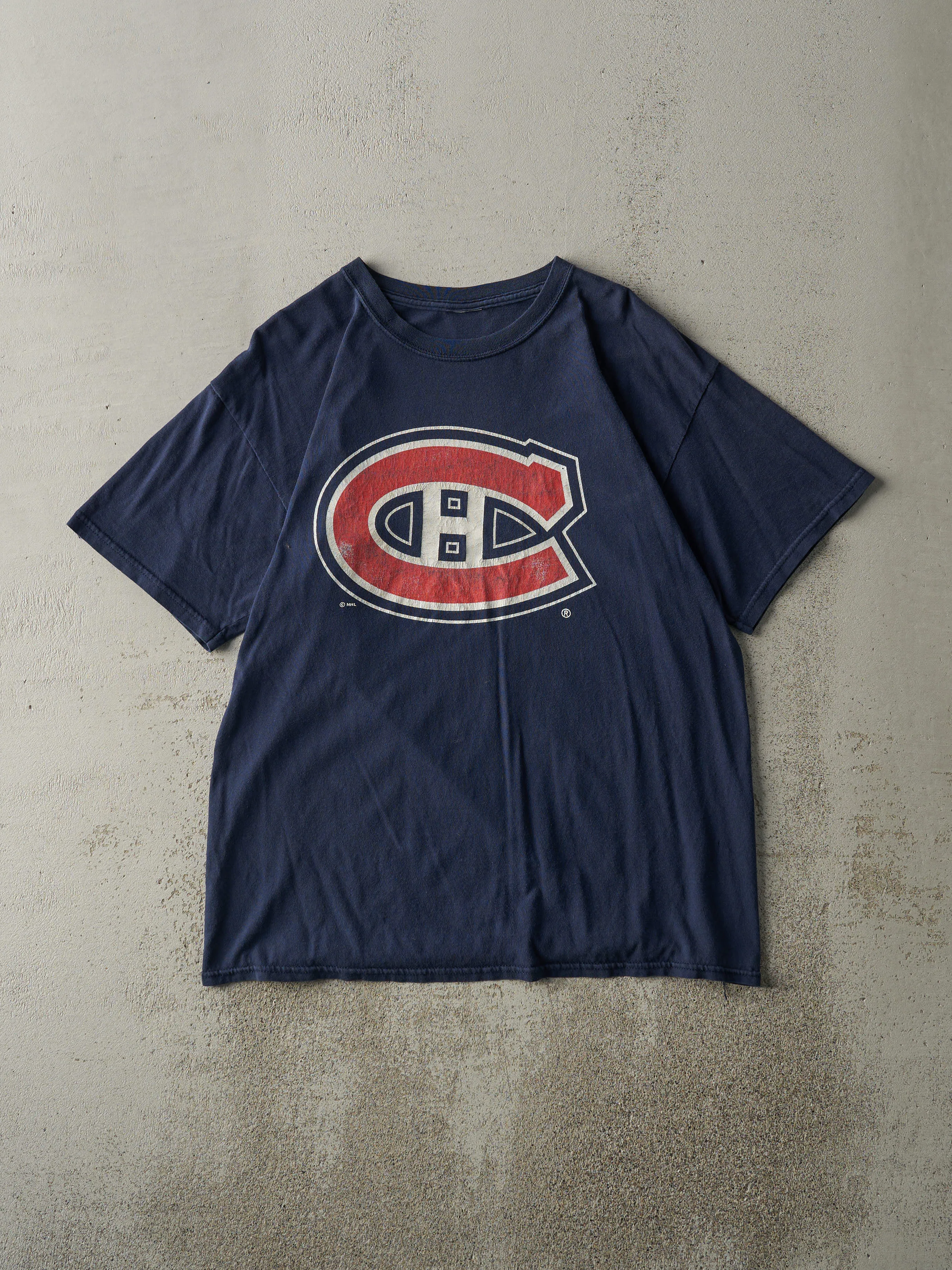 Vintage Y2K Navy Blue Montreal Canadiens #13 Mike Cammalleri Tee (M) sold by Rebalance Vintage