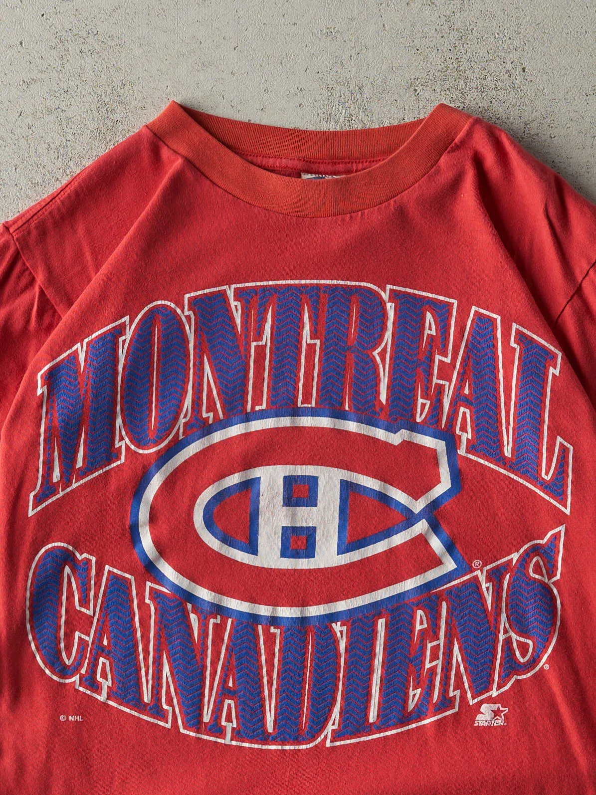 Vintage 90s Red Montreal Canadiens Single Stitch Tee (S/M) sold by Rebalance Vintage product image thumbnail 2