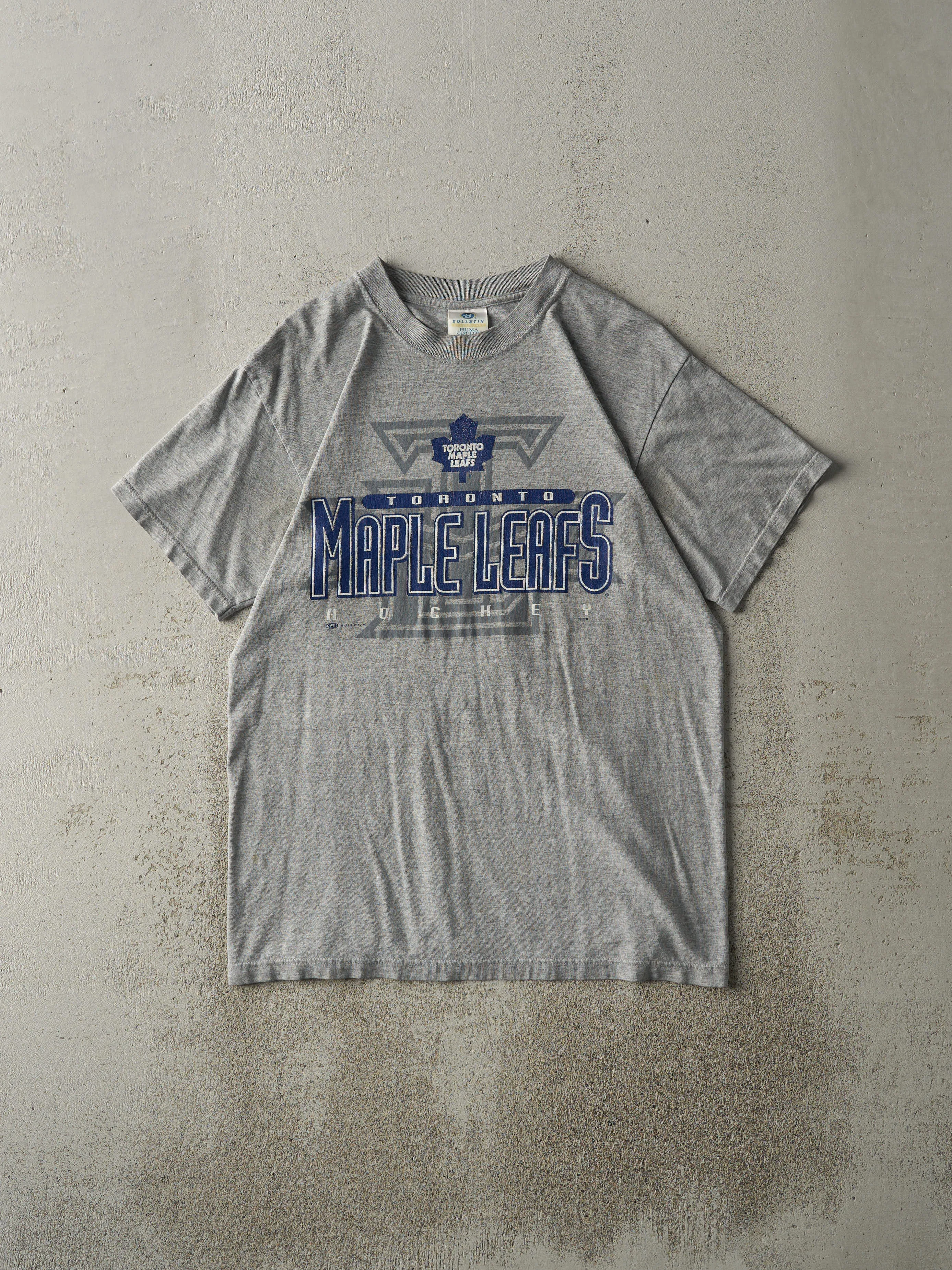 Vintage Y2K Grey Toronto Maple Leafs Tee (S/M) sold by Rebalance Vintage