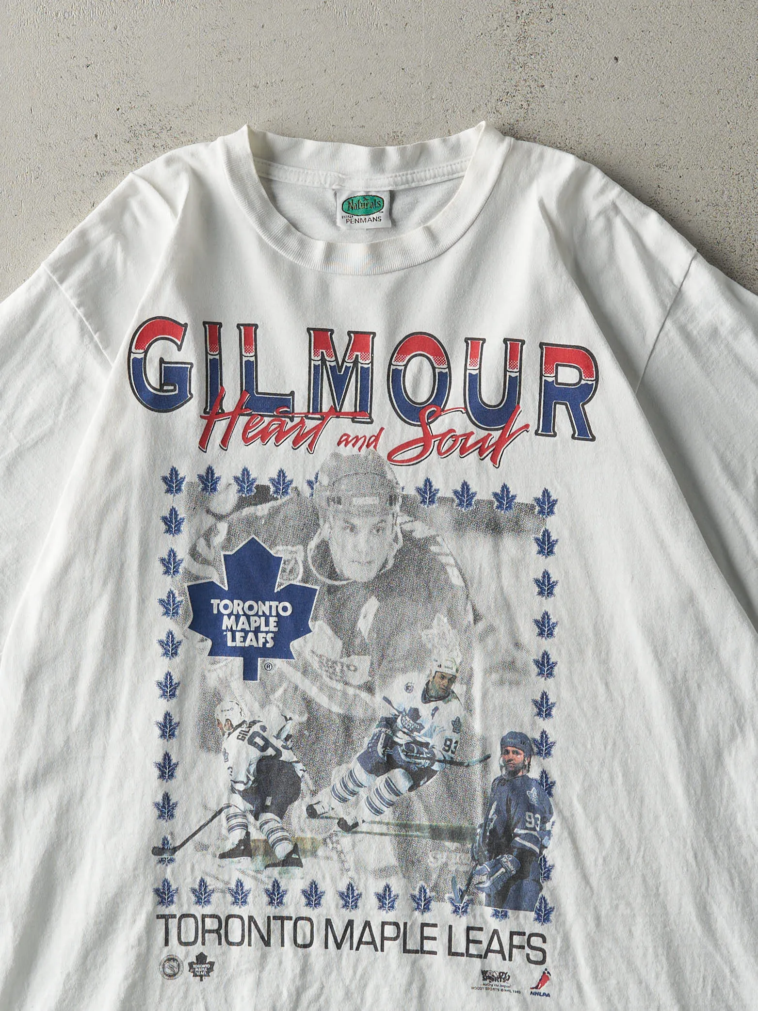 Vintage 93' White Doug Gilmour Toronto Maple Leafs Single Stitch Tee (M) sold by Rebalance Vintage product image thumbnail 2