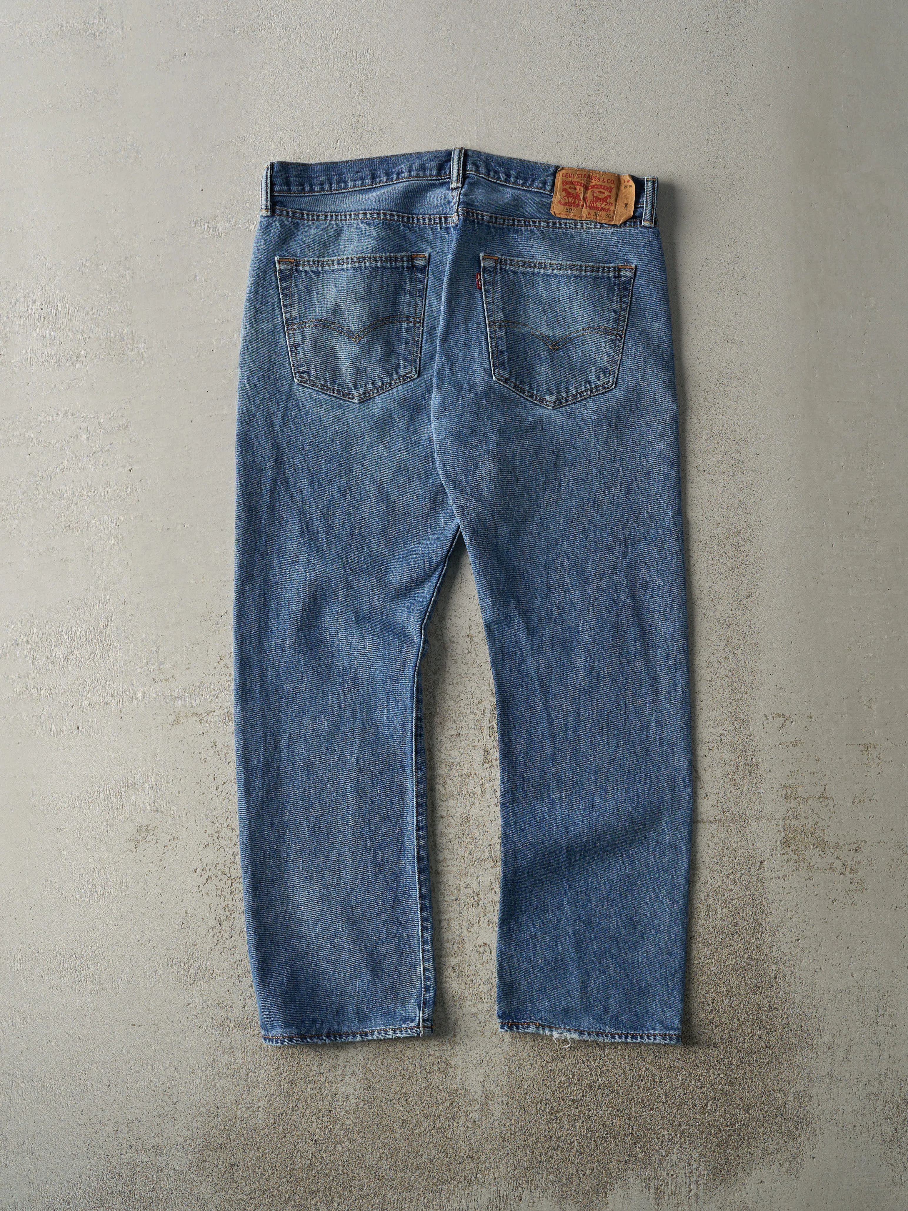 Vintage Y2K Mid Wash Levi's 501 Jeans (36.5x30) sold by Rebalance Vintage product image thumbnail 3
