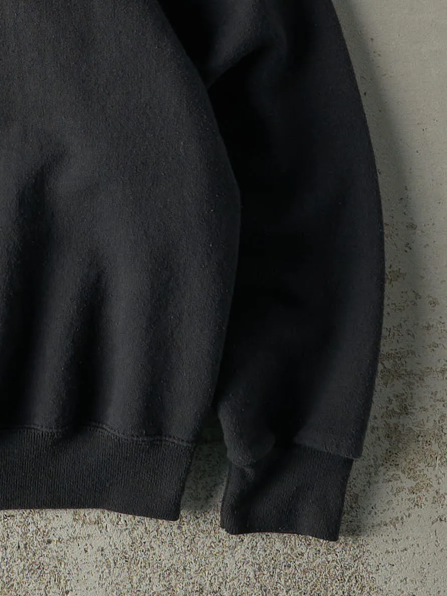 Vintage 80s Black Blank Crewneck (L) sold by Rebalance Vintage product image thumbnail 3