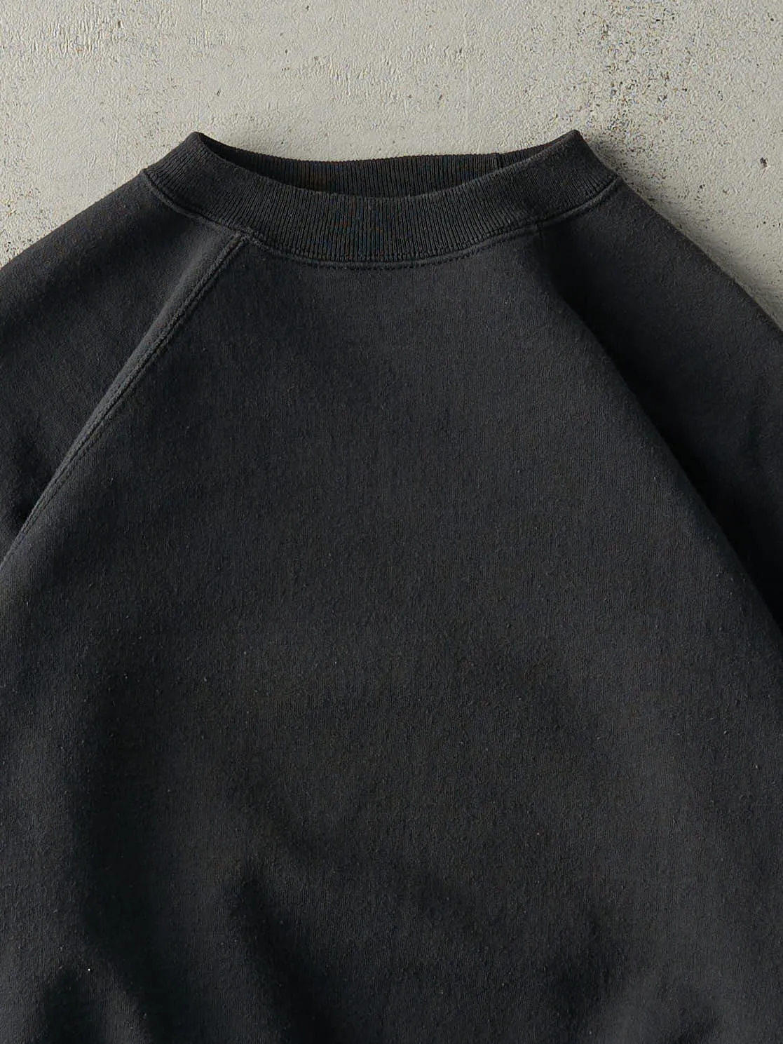 Vintage 80s Black Blank Crewneck (L) sold by Rebalance Vintage product image thumbnail 2