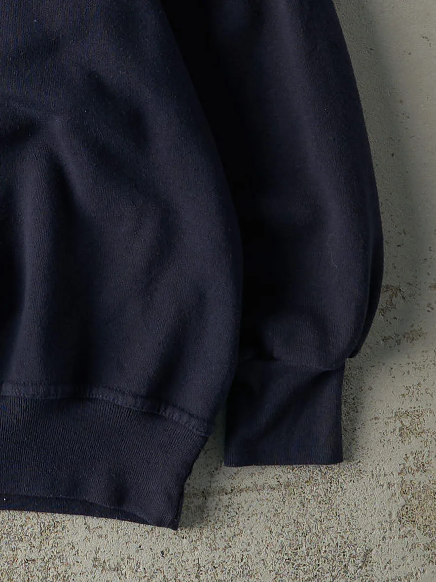 Vintage 90s Navy Blue Embroidered USA Crewneck (M) sold by Rebalance Vintage product image thumbnail 3