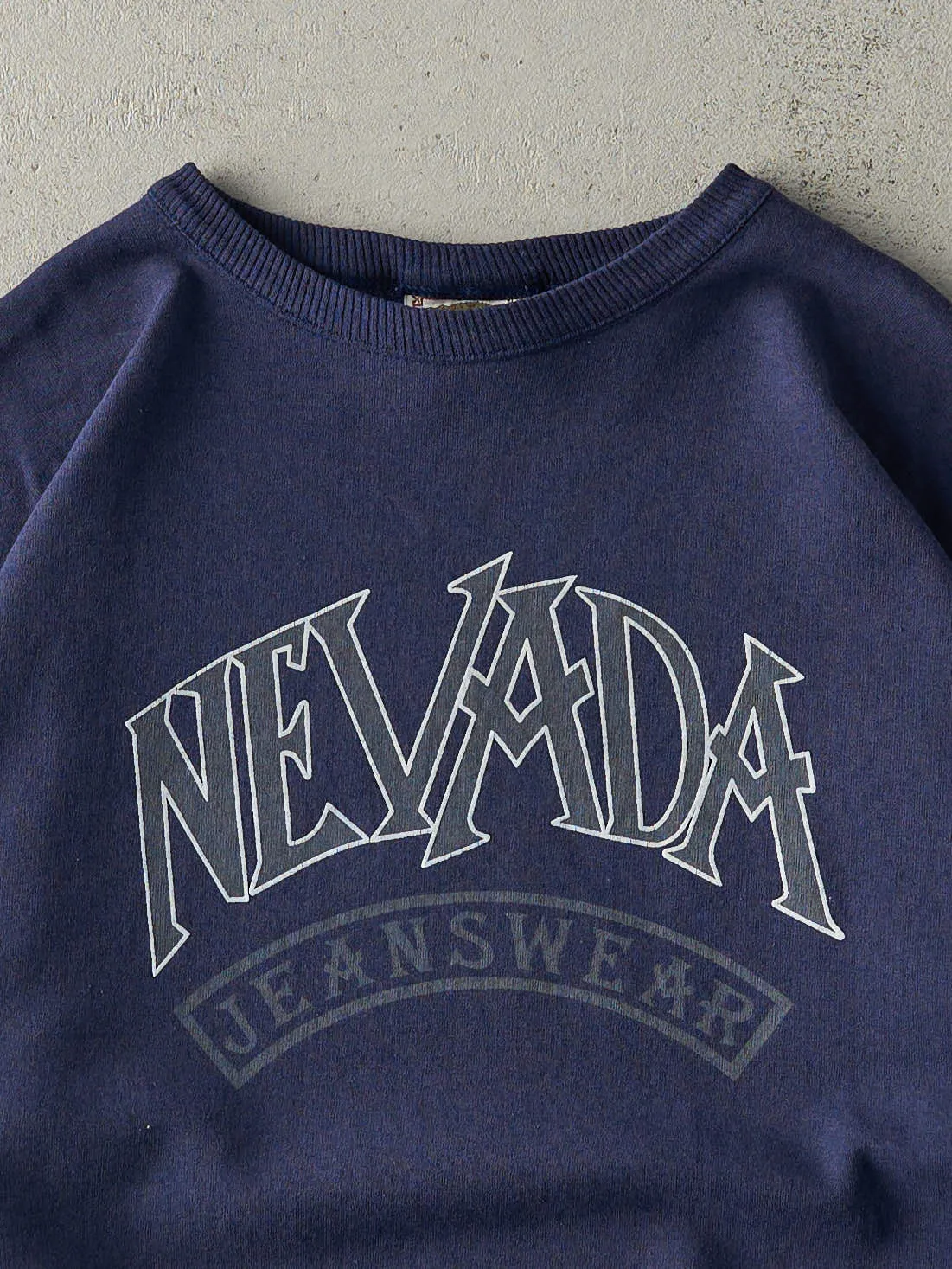 Vintage 90s Navy Blue Nevada Jeans Wear Crewneck (XL) sold by Rebalance Vintage product image thumbnail 2