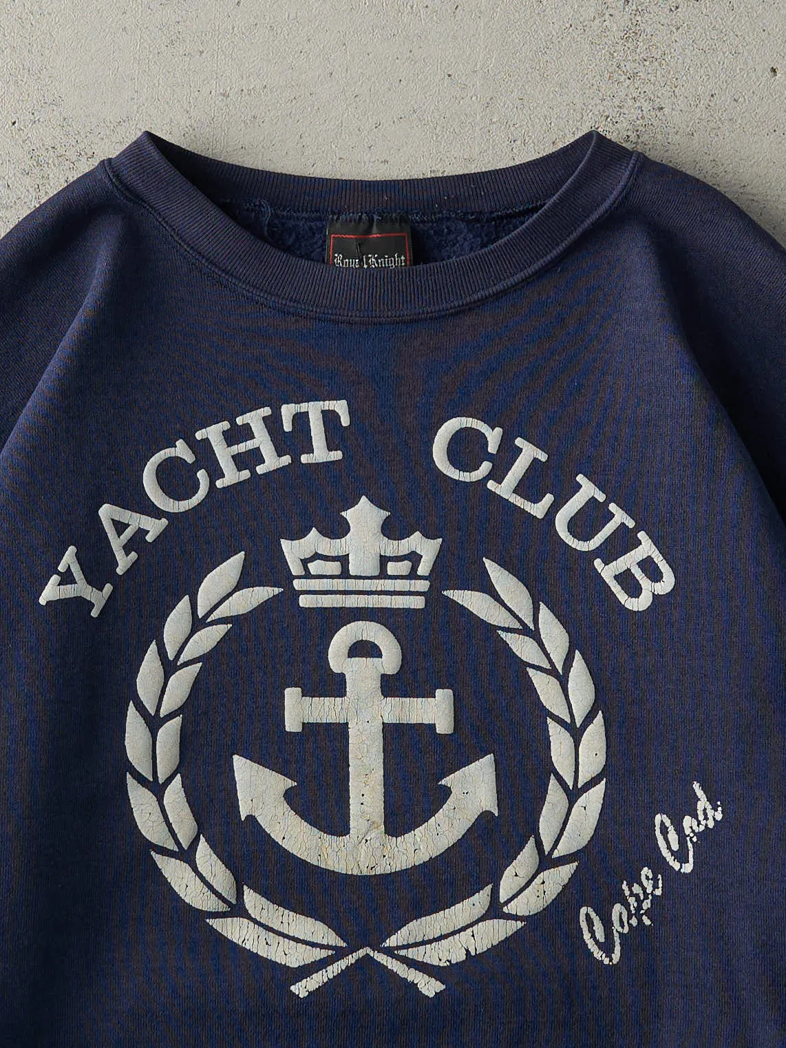 Vintage 90s Navy Blue Cape Cod Yacht Club Boxy Crewneck (M) sold by Rebalance Vintage product image thumbnail 2