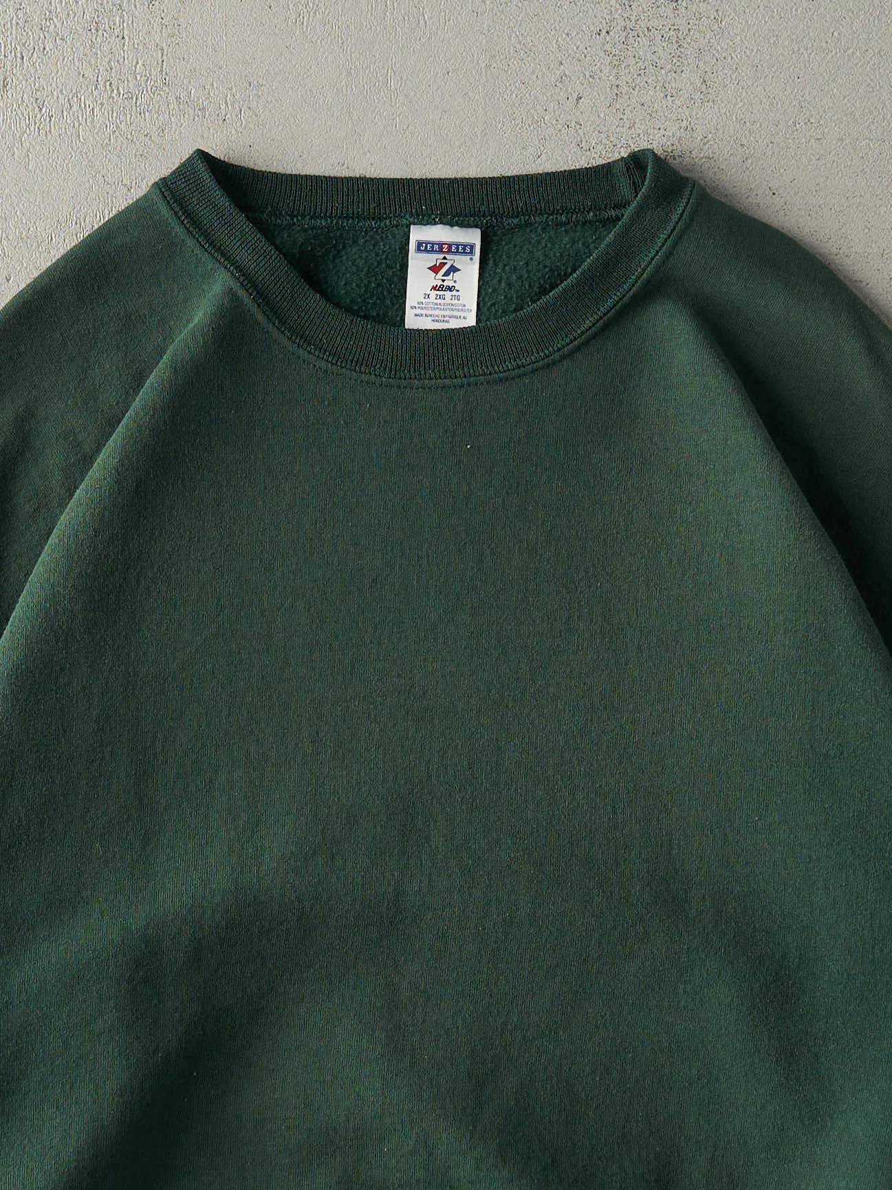 Vintage 90s Green Blank Crewneck (XXL) sold by Rebalance Vintage product image thumbnail 2