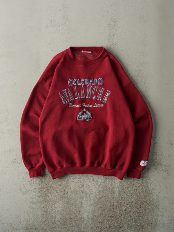 Vintage 90s Red Colorado Avalanche Crewneck (M) sold by Rebalance Vintage