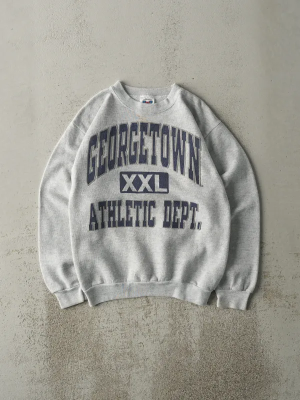 Vintage 90s Heather Grey Georgetown University Crewneck (XS/S) sold by Rebalance Vintage