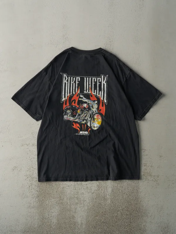 Vintage Y2K Black MBNA Bike Week Tee (L) sold by Rebalance Vintage