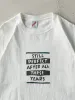 Vintage 90s White "Still Perfect" Slogan Tee (L) sold by Rebalance Vintage