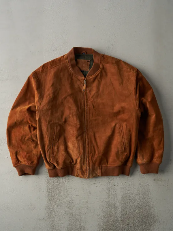 Vintage 80s Brown Boundary Waters Leather Bomber Jacket (L