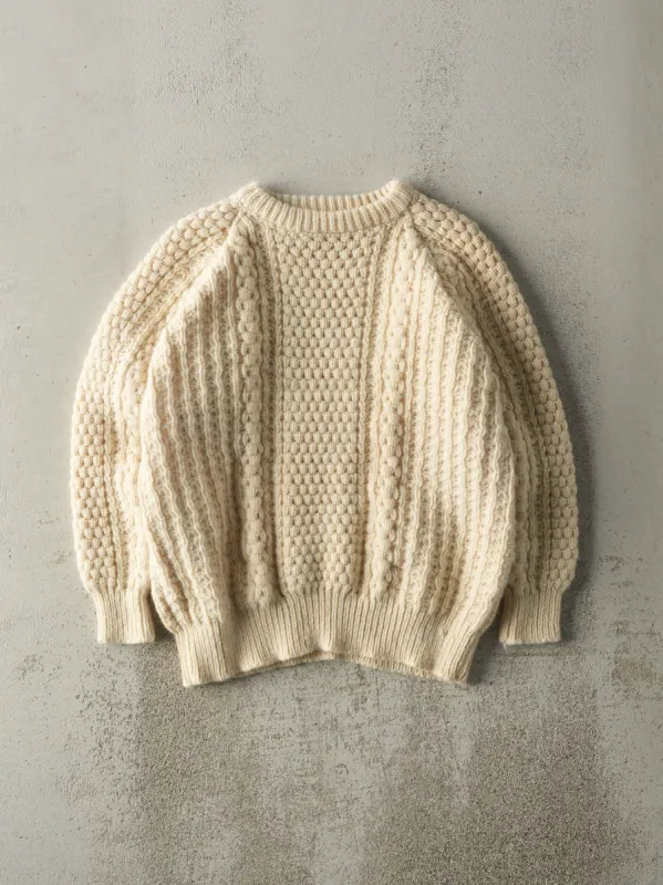 Vintage 80s Beige Pullover Wool Knit (M) sold by Rebalance Vintage