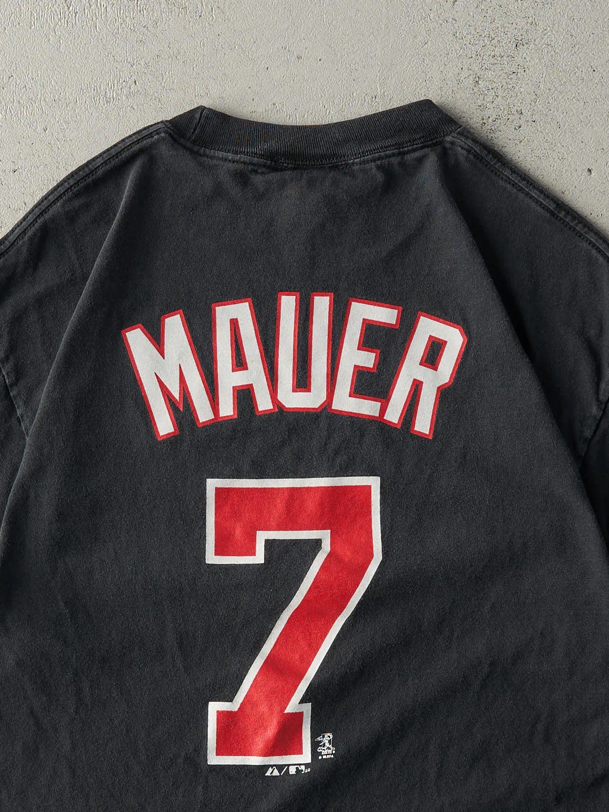 Vintage 10' Black Minnesota Twins #7 Joe Mauer Player Tee (M) sold by Rebalance Vintage product image thumbnail 4