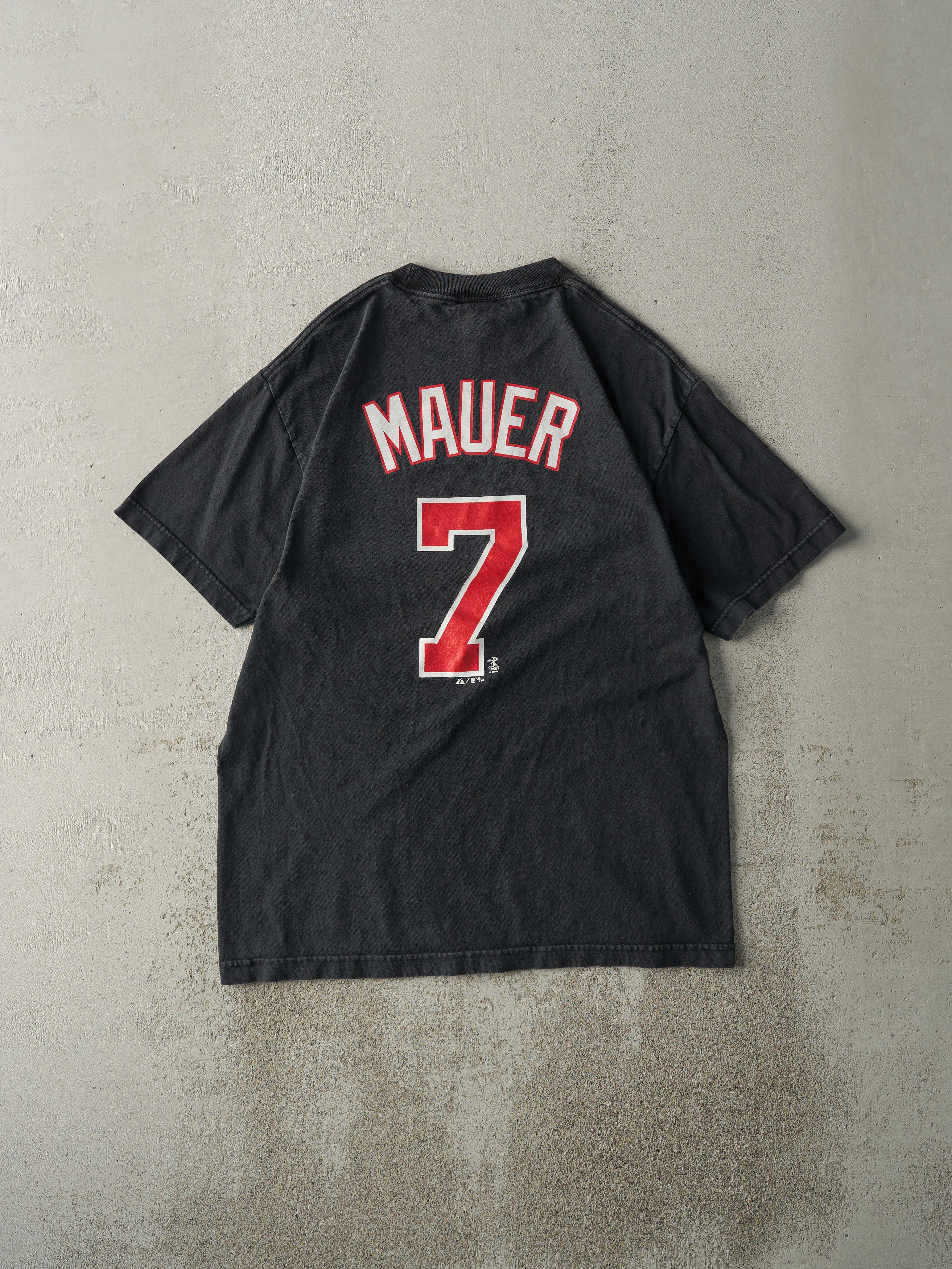 Vintage 10' Black Minnesota Twins #7 Joe Mauer Player Tee (M) sold by Rebalance Vintage product image thumbnail 2