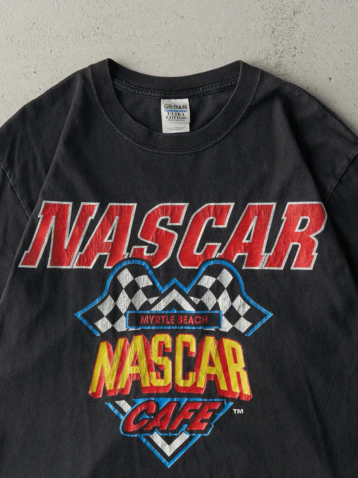 Vintage Y2K Black Nascar Cafe Myrtle Beach Tee (M) sold by Rebalance Vintage product image thumbnail 3