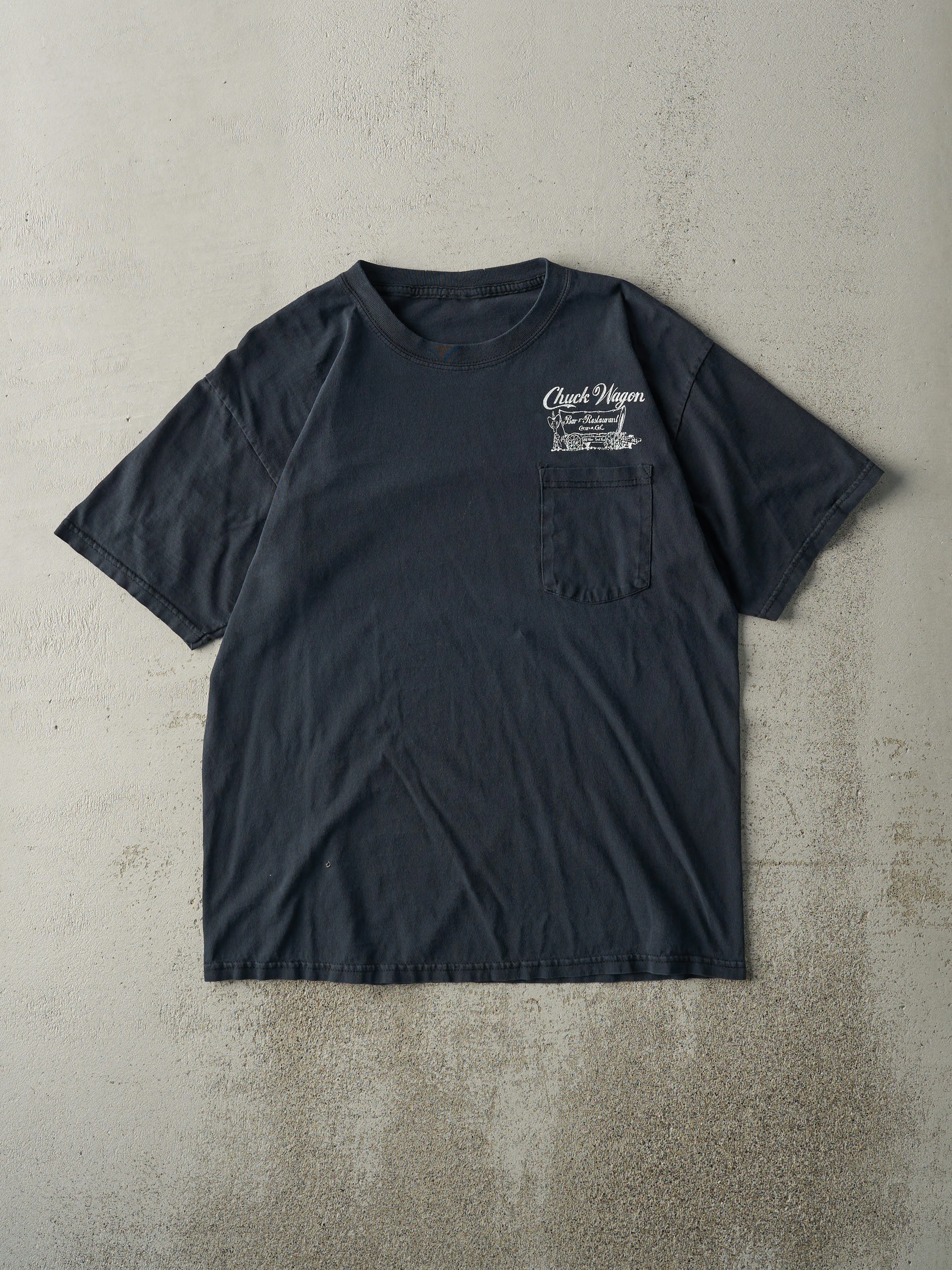 Vintage Y2K Faded Black Chuck Wagon Pocket Tee (M) sold by Rebalance Vintage product image thumbnail 2