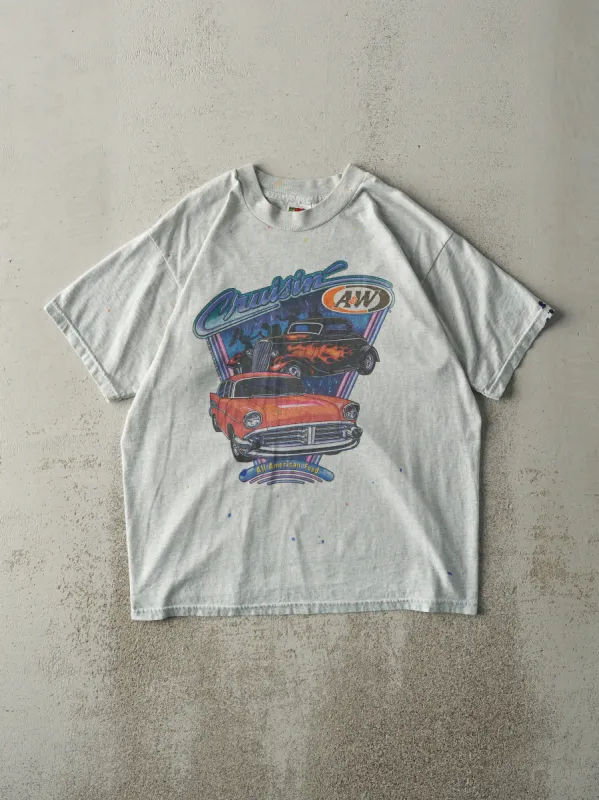 Vintage 98' Heather Grey A&W Classic Cars Tee (M) sold by Rebalance Vintage