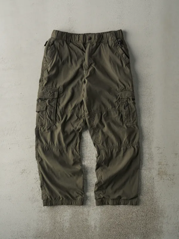 Vintage Y2K Green BC Clothing Cargo Utility Pants (31x29) sold by Rebalance Vintage