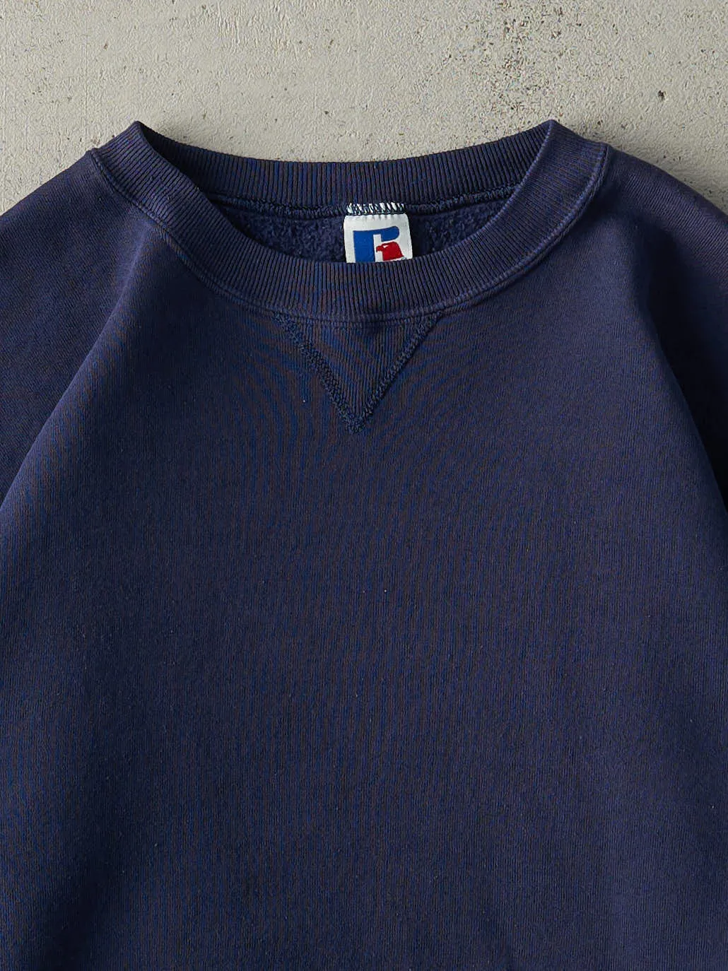 Vintage 90s Navy Blue Russell Athletics Crewneck (L) sold by Rebalance Vintage product image thumbnail 2