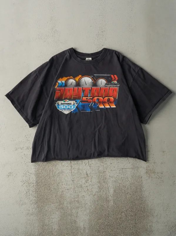 Vintage 10' Black Daytona 500 Cropped Tee (M) sold by Rebalance Vintage