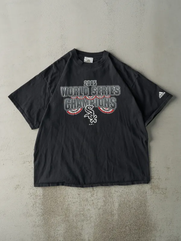 Vintage 05' Black Chicago White Sox World Series Champions Tee (L/XL) made by Rebalance Vintage