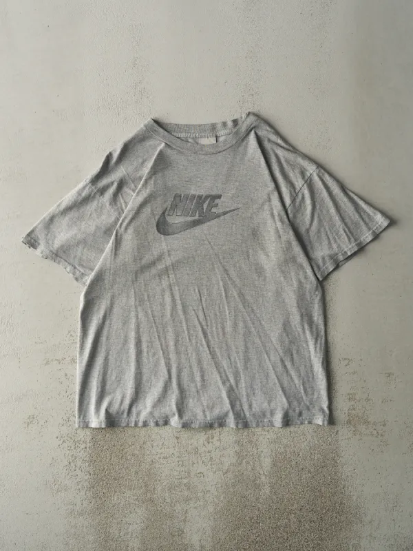 Vintage Y2K Grey Nike Logo Tee (M/L) sold by Rebalance Vintage