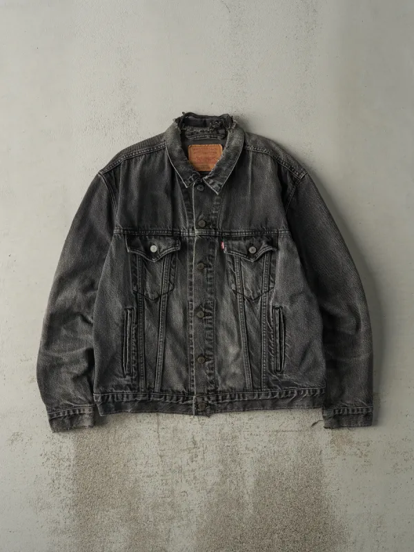 Vintage 90s Faded Black Type 3 Levi's Denim Jacket (M) sold by Rebalance Vintage