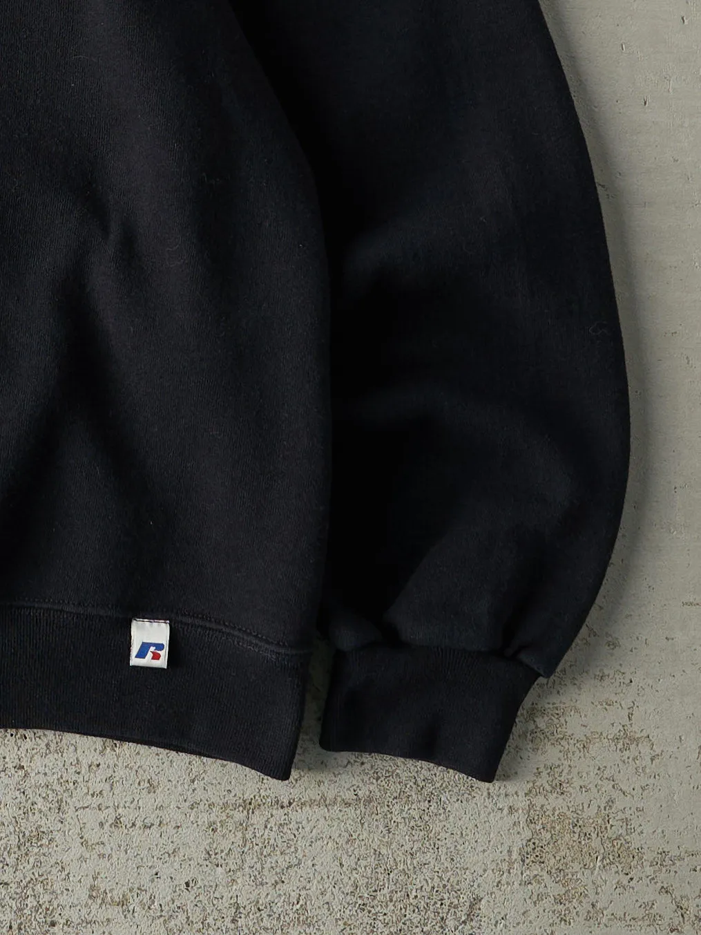 Vintage Y2K Black Russell Athletics Blank Crewneck (M/L) sold by Rebalance Vintage product image thumbnail 3