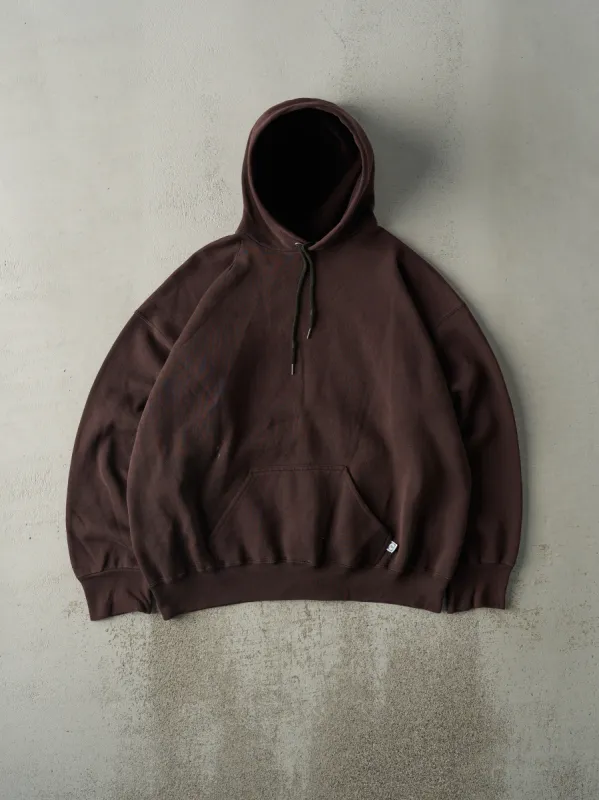 Vintage 90s Brown Blank Hoodie (XL) sold by Rebalance Vintage