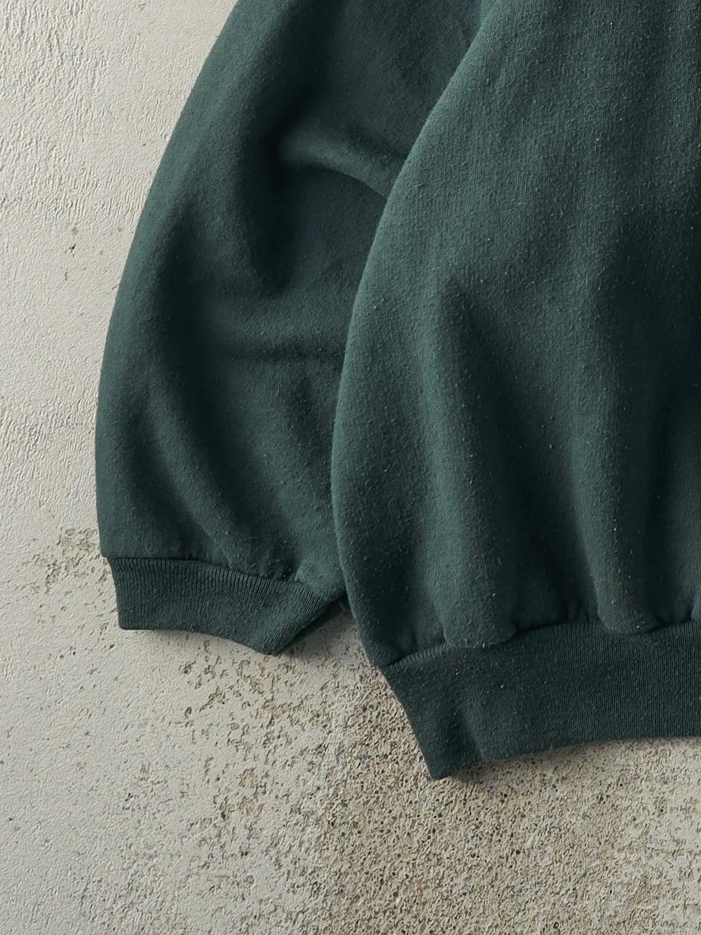 Vintage 90s Forest Green Blank Boxy Crewneck (XL) sold by Rebalance Vintage product image thumbnail 3
