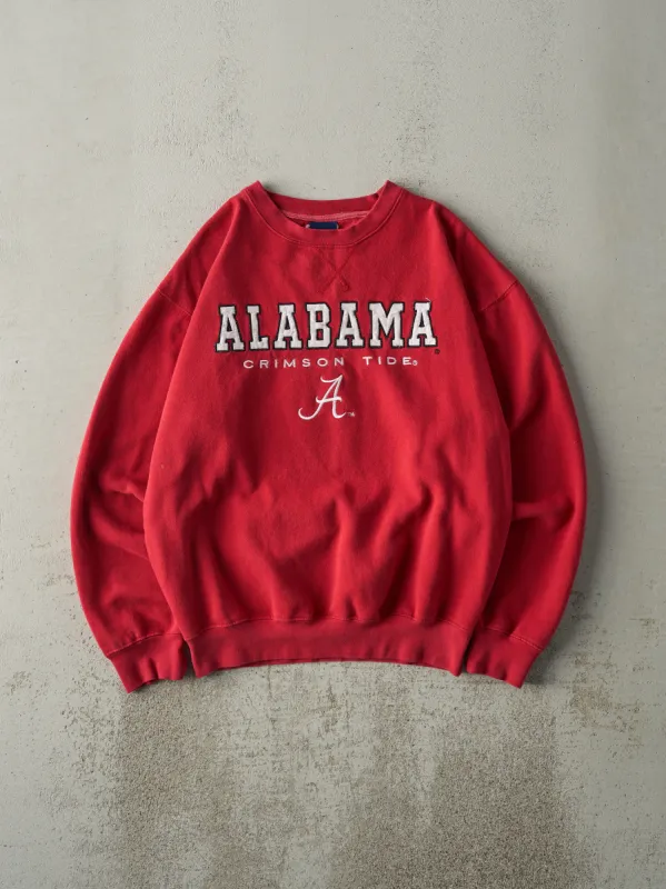 Vintage Y2K Red Alabama Crimson Tide Embroidered Crewneck (M) sold by Rebalance Vintage