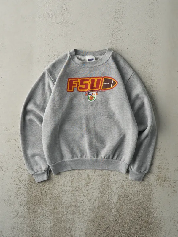 Vintage 90s Grey FSU Fedex Orange Bowl Crewneck (XS/S) sold by Rebalance Vintage