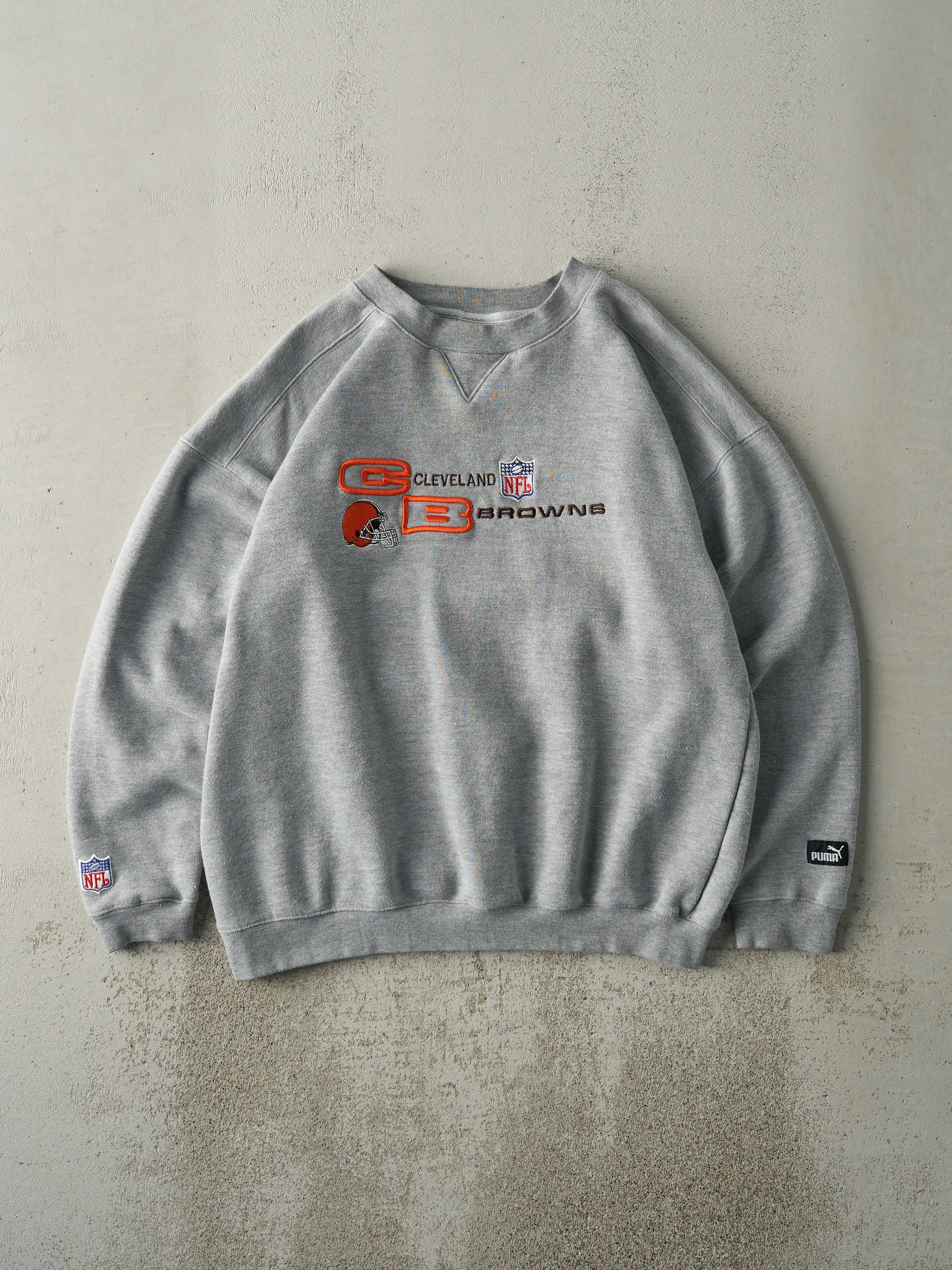 Vintage Y2K Embroidered Cleveland Browns Crewneck (L) sold by Rebalance Vintage