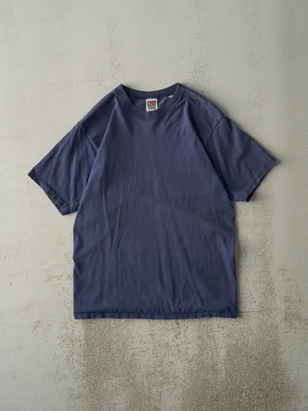Vintage 90 Navy Blue Blank Tee (S) sold by Rebalance Vintage