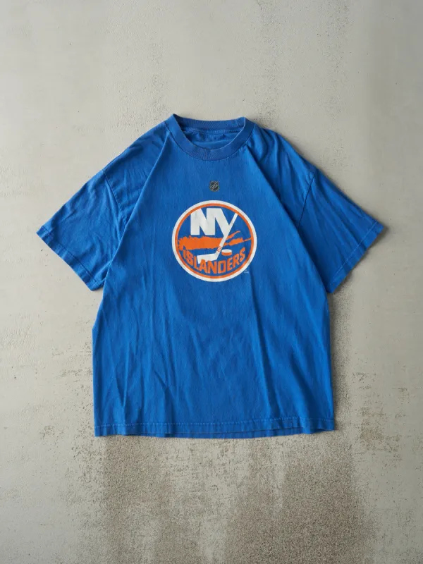 Vintage Y2K Blue New York Islanders #35 Al Montoya Player Tee (L) sold by Rebalance Vintage