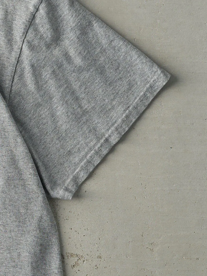 Vintage Y2K Grey Nike Swoosh Embroidered Tee (L) sold by Rebalance Vintage product image thumbnail 2