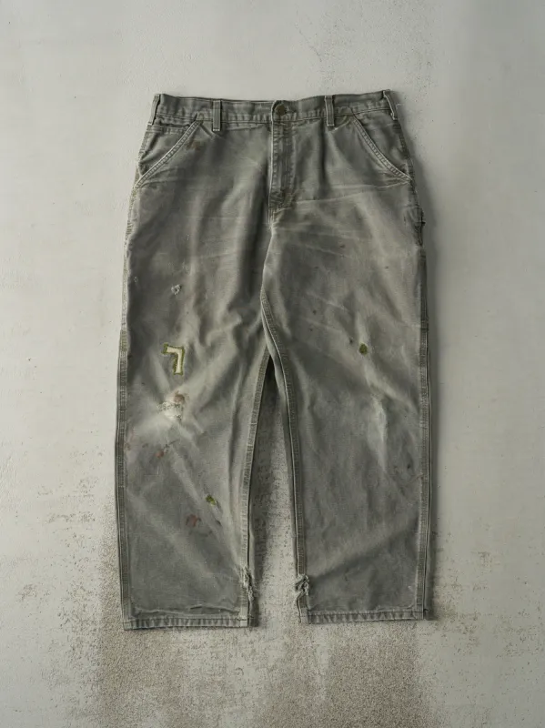 Vintage 90s Green Carhartt Carpenter Pants (35.5x29) sold by Rebalance Vintage