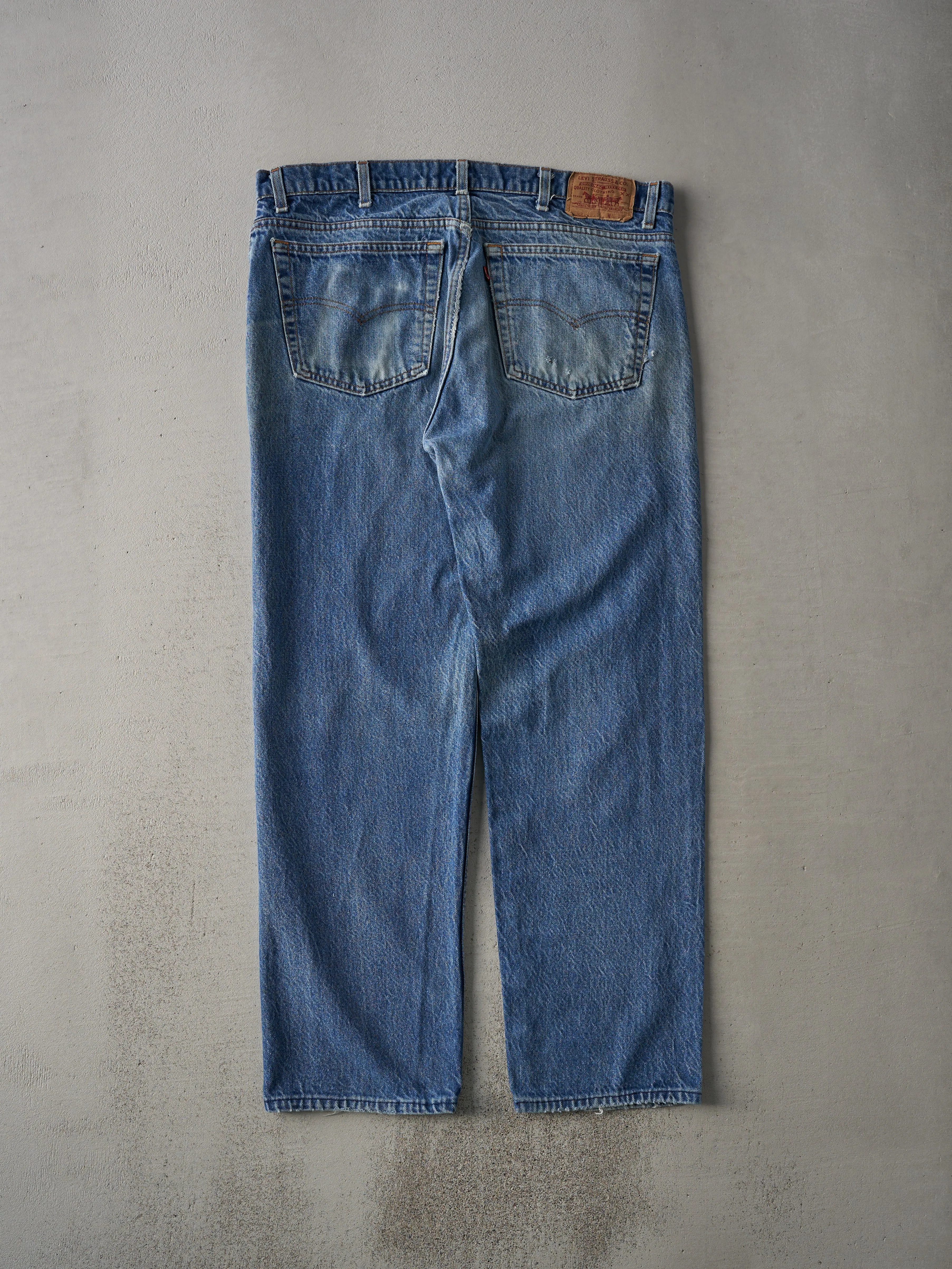 Vintage 80s Light Wash Levi's 505 Distressed Jeans (38x30.5) sold by Rebalance Vintage product image thumbnail 2