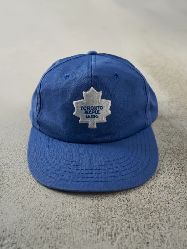 Vintage 90s Blue Toronto Maple Leafs Snapback Hat sold by Rebalance Vintage